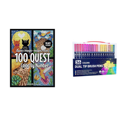 Livre d'activités à colorier 100 Quest