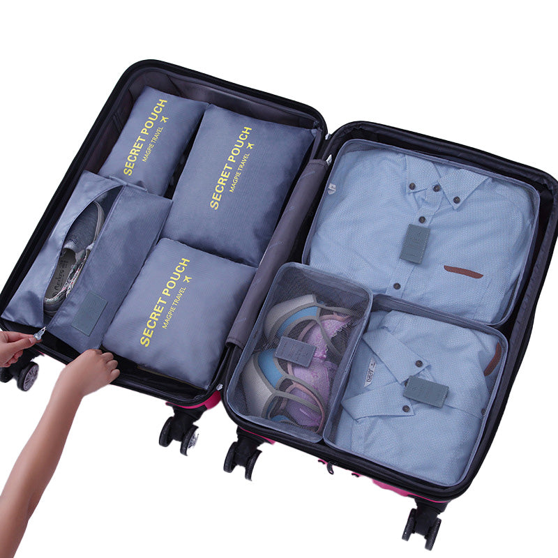 Sac d'organisation de voyage pliable 7 en 1