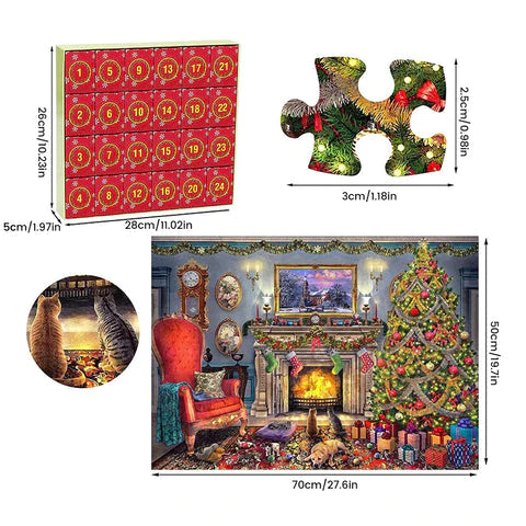 Calendrier de l'Avent 2023 Puzzles de Noël