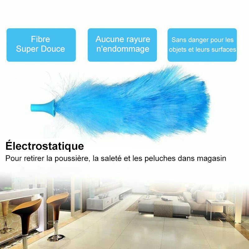 Rotation à 360° Plumeau Électrique Réglable