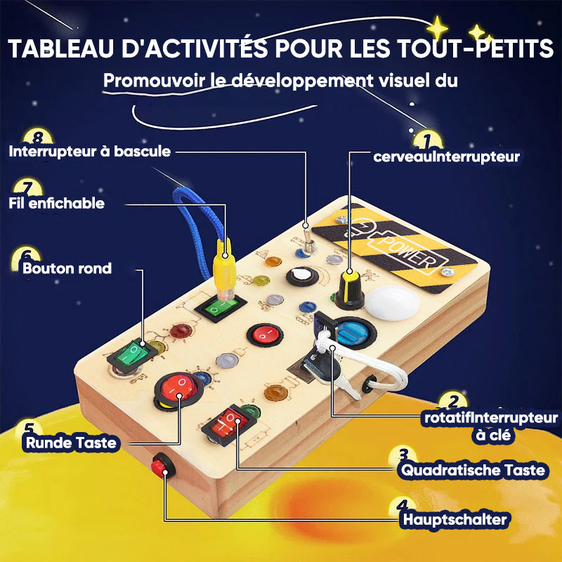 Planche d'activités pour jeunes enfants