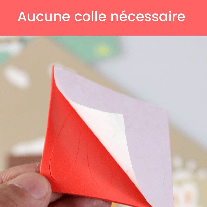 Autocollants Faits à La Main d'Animaux de Bricolage pour Enfants