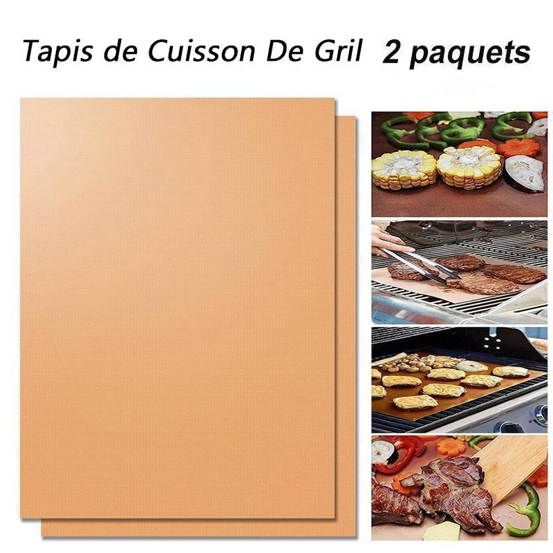 Hirundo 2Pcs Tapis de Cuisson De Gril Résistant à la Chaleur