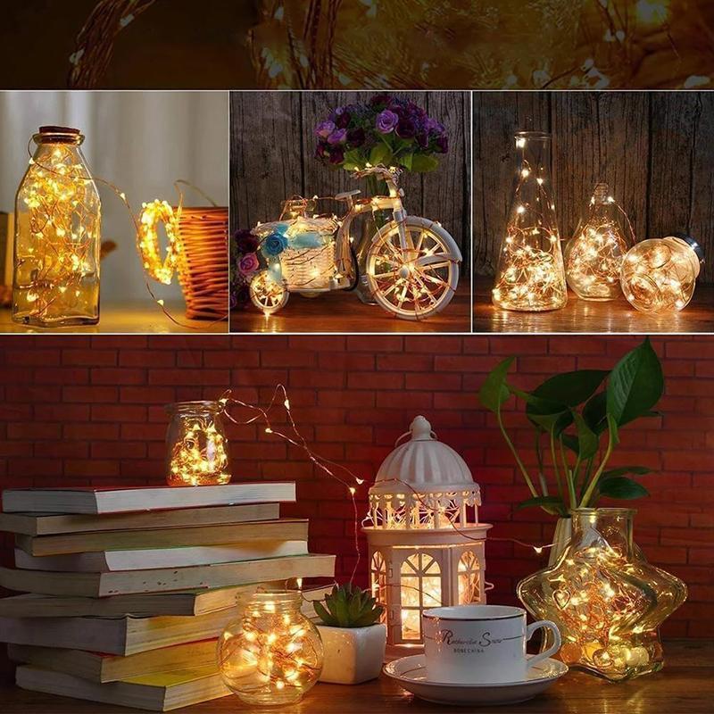 LED Lumière de Bouteille Veilleuse de Liège Cadeau de Décor