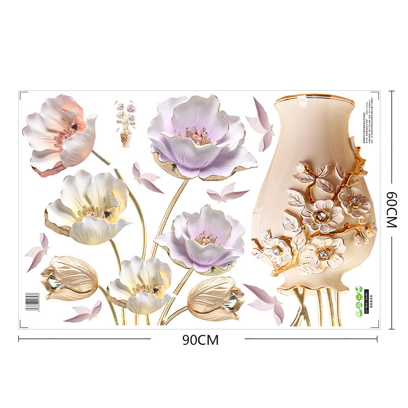 Fleur Sticker Mural Papier Peint