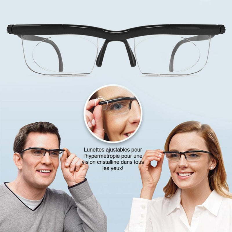 La Mise au Point Ajustables Lunettes de Lecture Unisexe