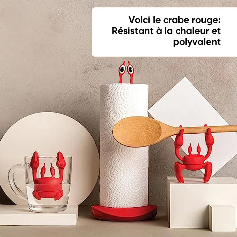 Repose-ustensiles en silicone du Crabe Rouge