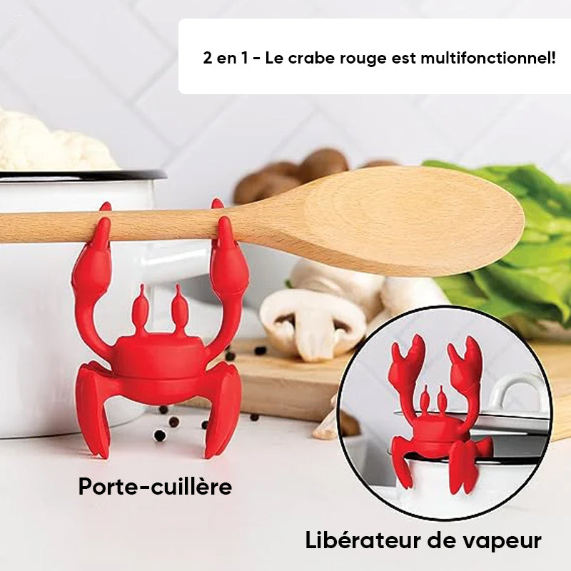 Repose-ustensiles en silicone du Crabe Rouge