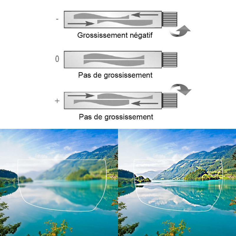 La Mise au Point Ajustables Lunettes de Lecture Unisexe