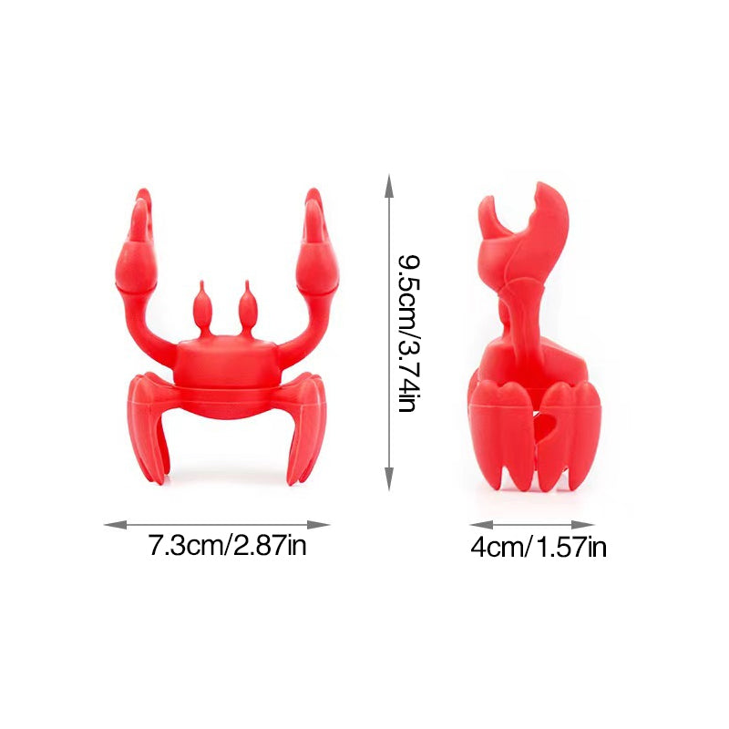 Repose-ustensiles en silicone du Crabe Rouge