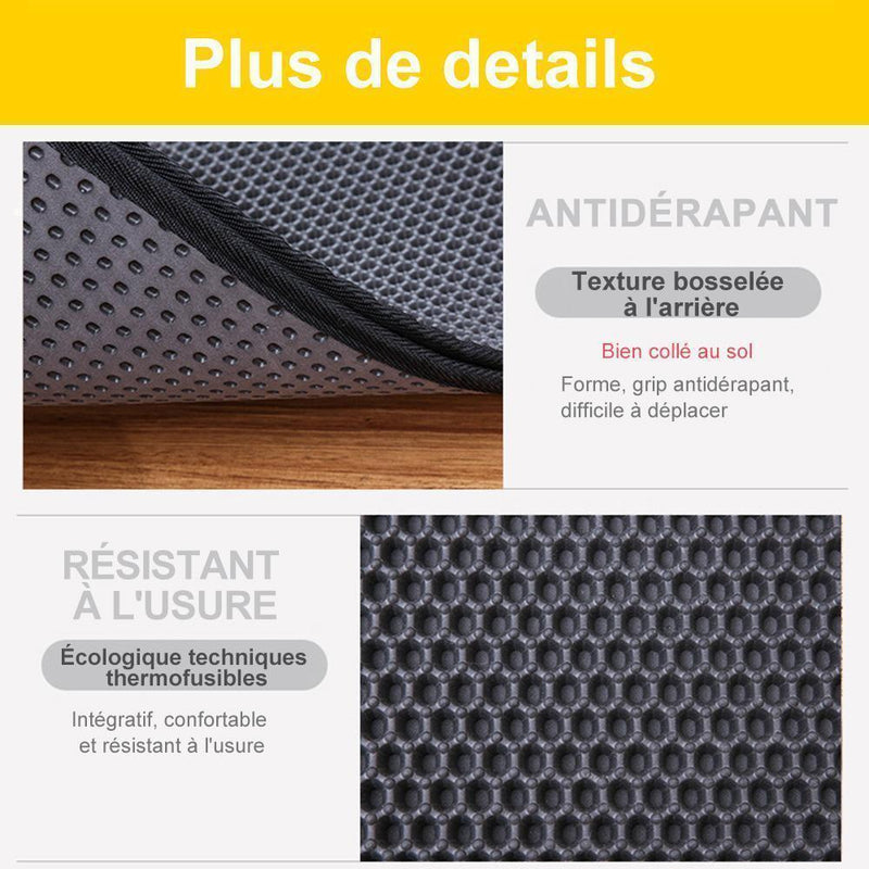 Tapis de Litière Antidérapant pour Chats