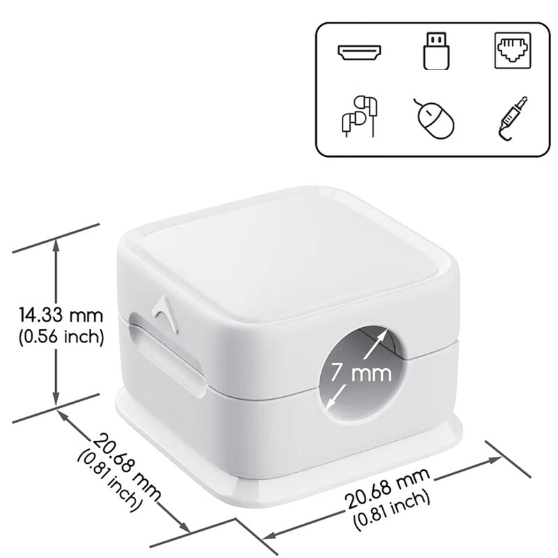 Support de rangement pour organisateur de câble magnétique