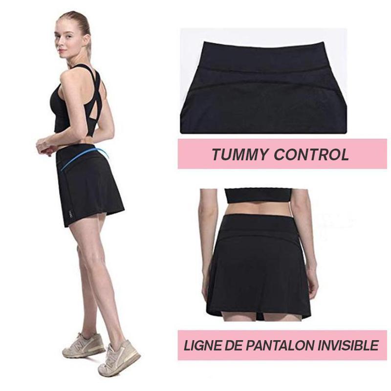 Women's Skirt Skorts avec Shorts intérieurs