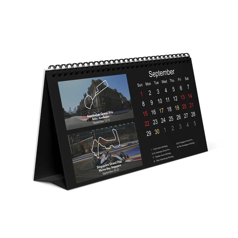 Le calendrier de bureau F1 2024