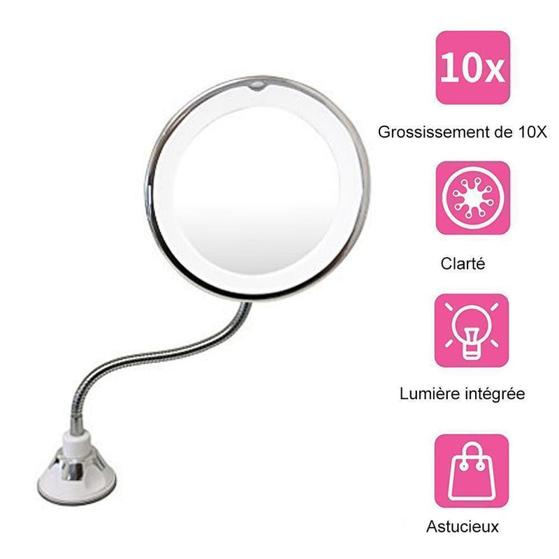 LED Miroir de Maquillage Grossissant