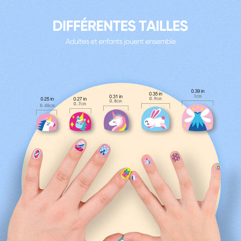 Autocollants pour ongles pour enfants(520pcs)