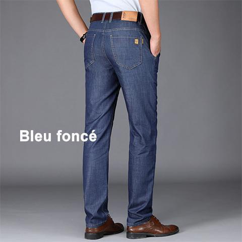 Ultrathin Micro Elastic Jeans Pour Hommes