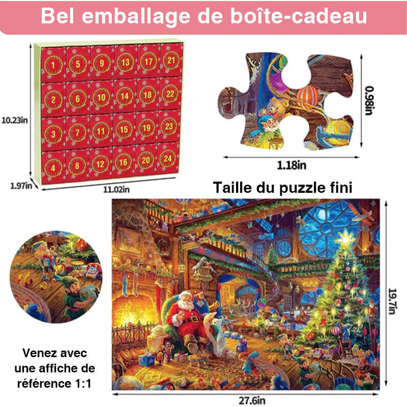 Calendrier de l'Avent 2023 Puzzles de Noël