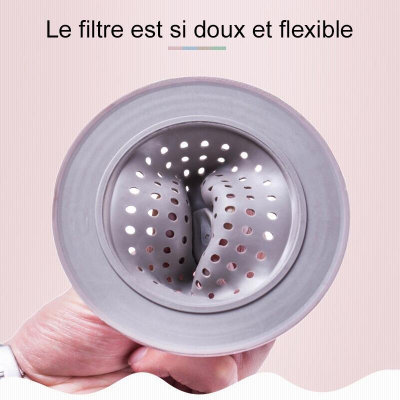 Filtre de résidus d'évier en plastique