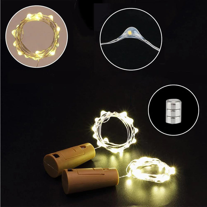 LED Lumière de Bouteille Veilleuse de Liège Cadeau de Décor