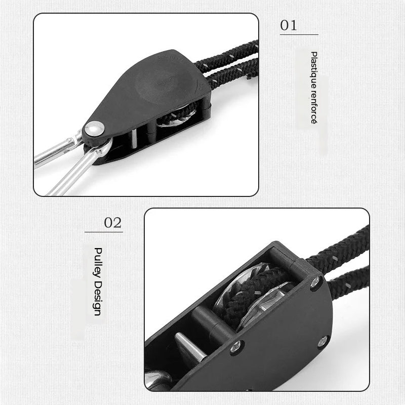 Câble Anti-vent pour Réglage la Poulie